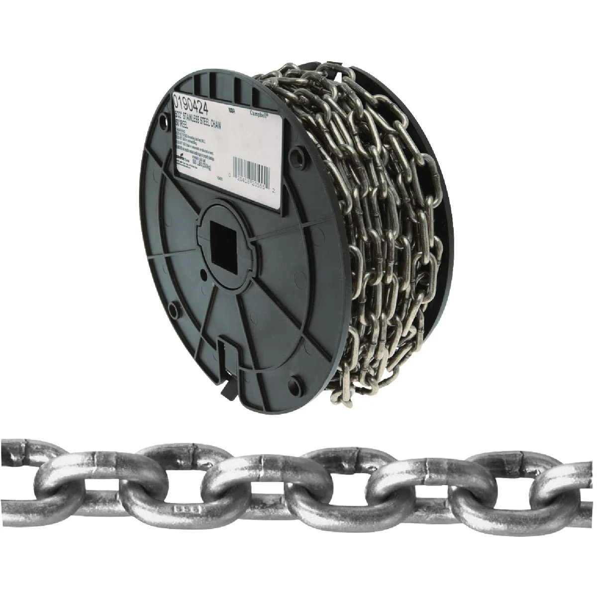 Artisan Campbell 5 32 In. 50 Ft. Bright Stainless Steel Coil Chain Excellent