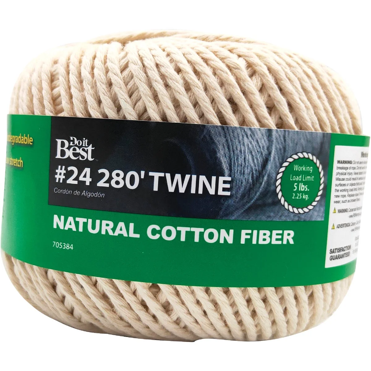 Pure Do it 24 x 280 Ft. Natural Cotton Twine Innovative