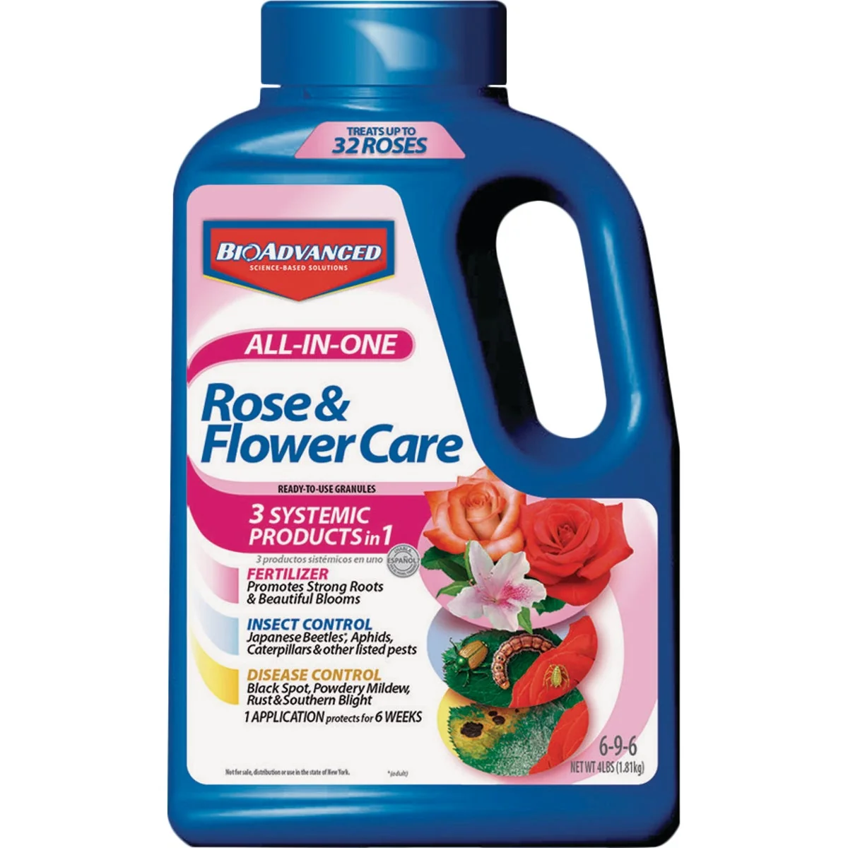 BioAdvanced 4 Lb. 6-9-6 Rose Flower Care Dry Plant Food Clean
