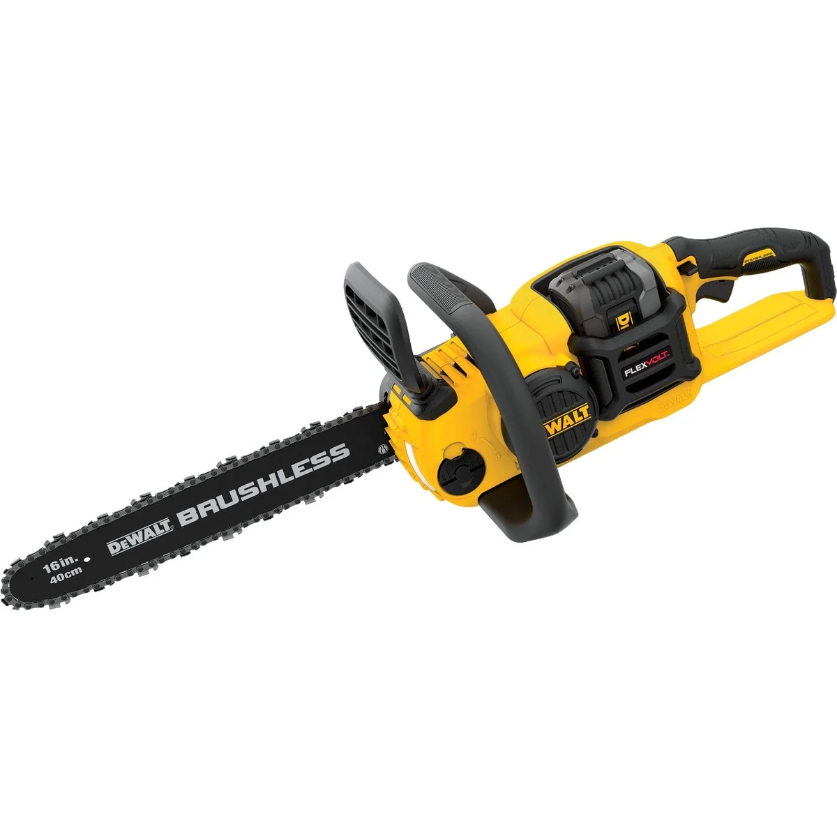 Stylish DeWalt Flexvolt 16 In. 60V MAX Lithium Ion Brushless Cordless Chainsaw Convenient