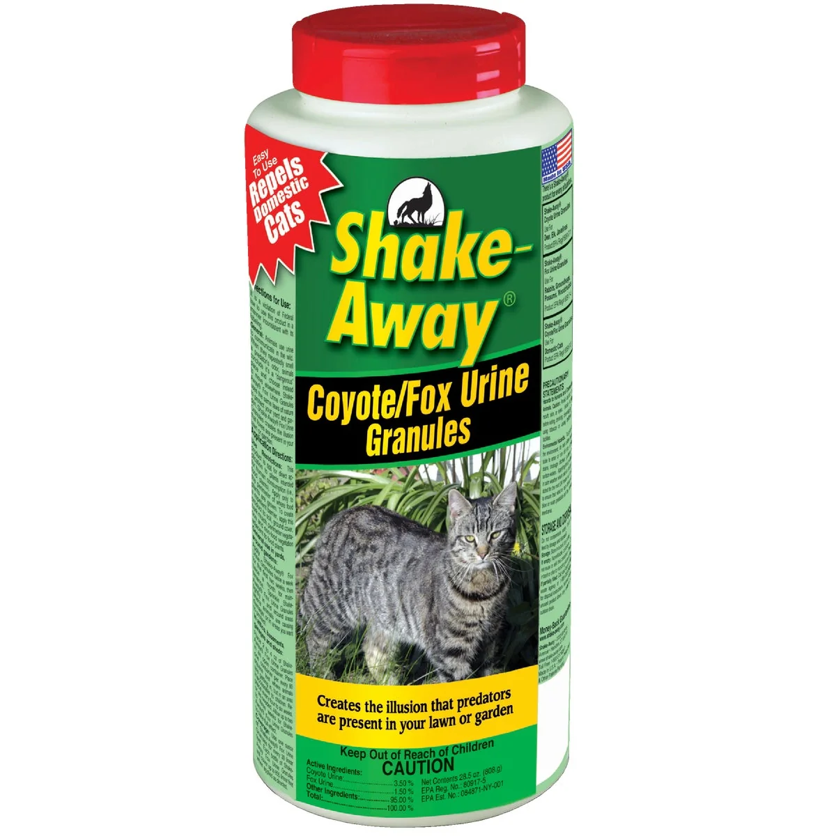 Specialty Shake Away 28.5 Oz. Granular Organic Cat Repellent Versatile