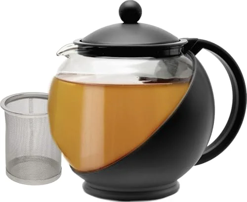 Premium Material Half Moon Teapot with Removable Infuser 40 Ounce Contemporary