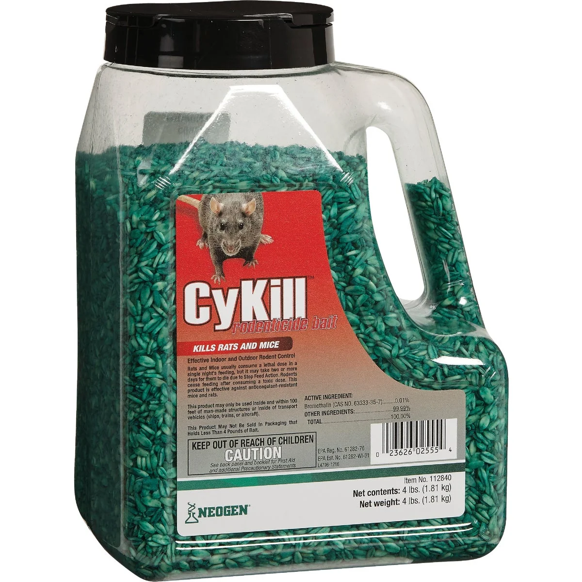 Minimalist CyKill Seed Meal Bait Rat And Mouse Poison 4 Lb. Exceptional