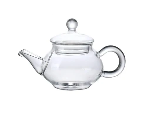 Durable Mini Tea Pot Glass Teapot Small Tea Kettle for One person use Relaxed