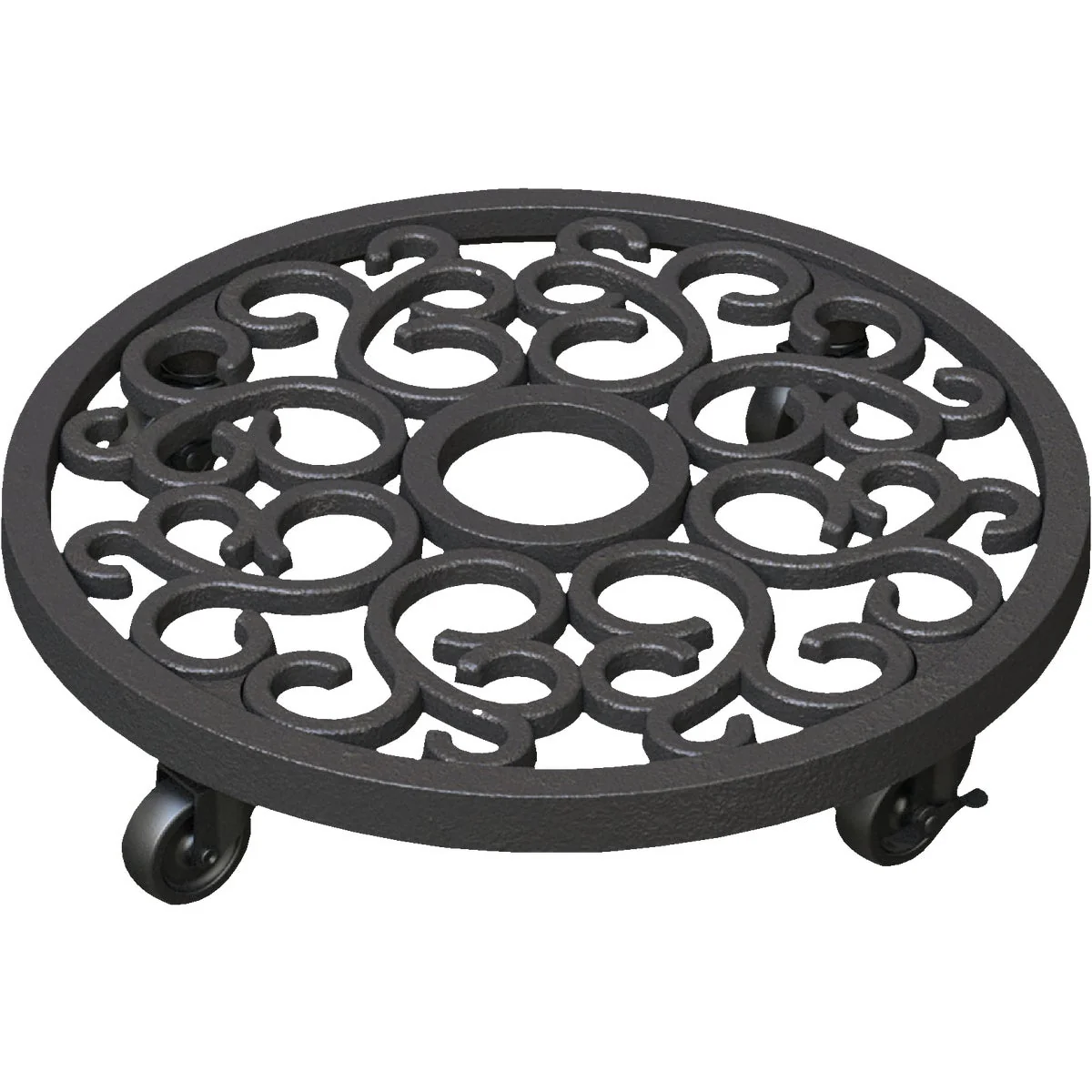 Proven Panacea 300 Lb. Capacity 12 In. Cast Iron Plant Caddy Effective