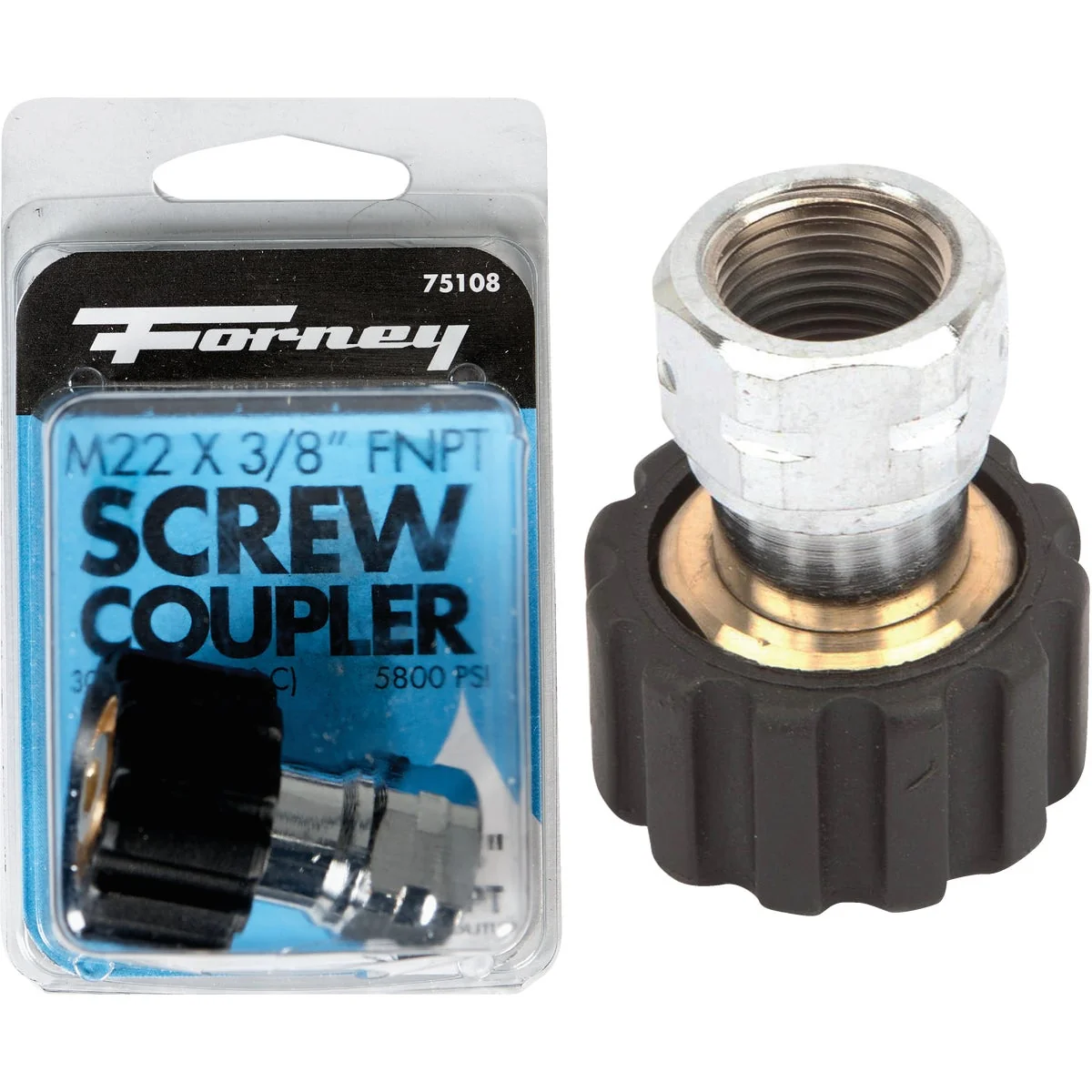 Superior Forney M22Fx 3 8 In. Female Screw Pressure Washer Coupling Pure
