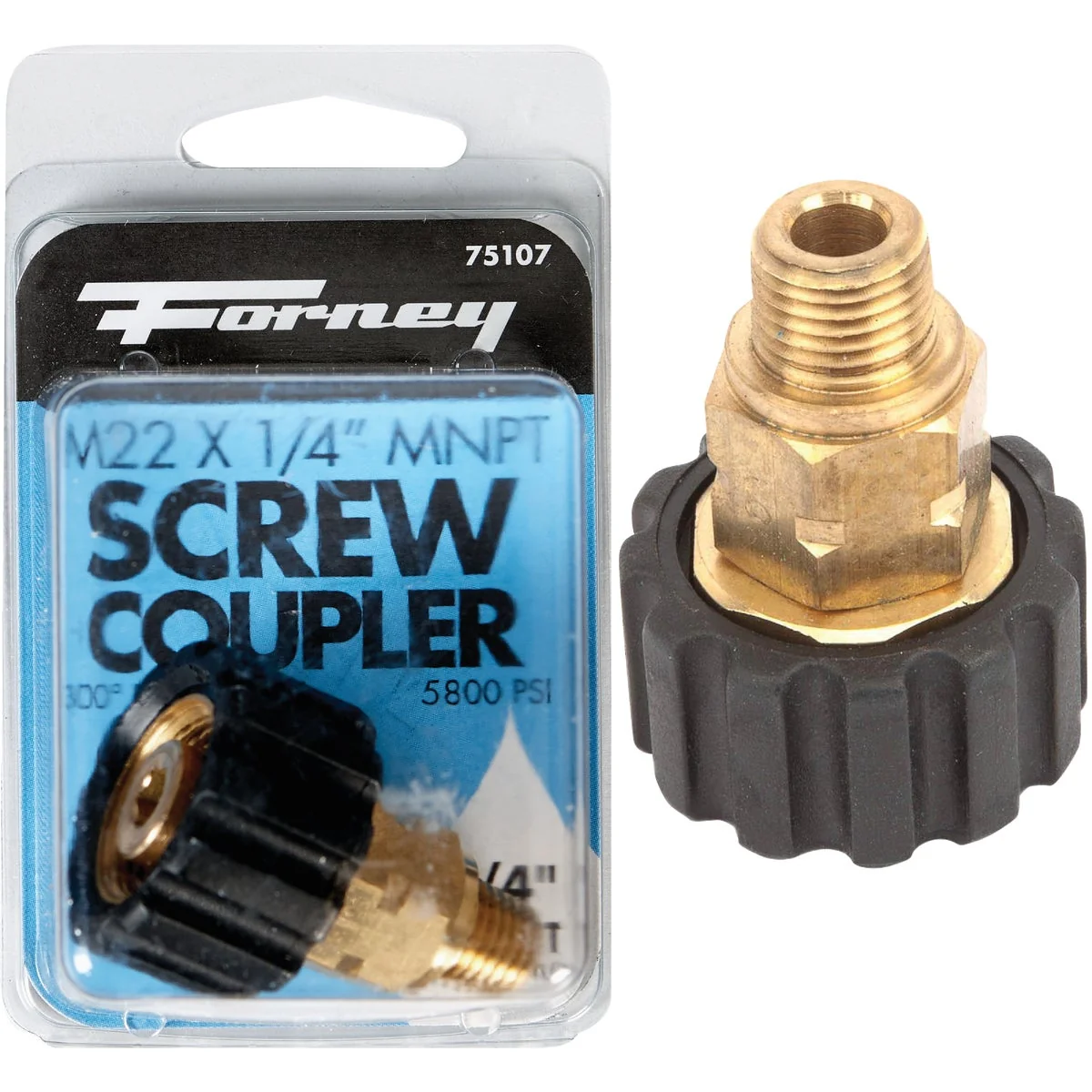 Durable Forney M22F x 1 4 In. Male Screw Pressure Washer Coupling Long-Lasting