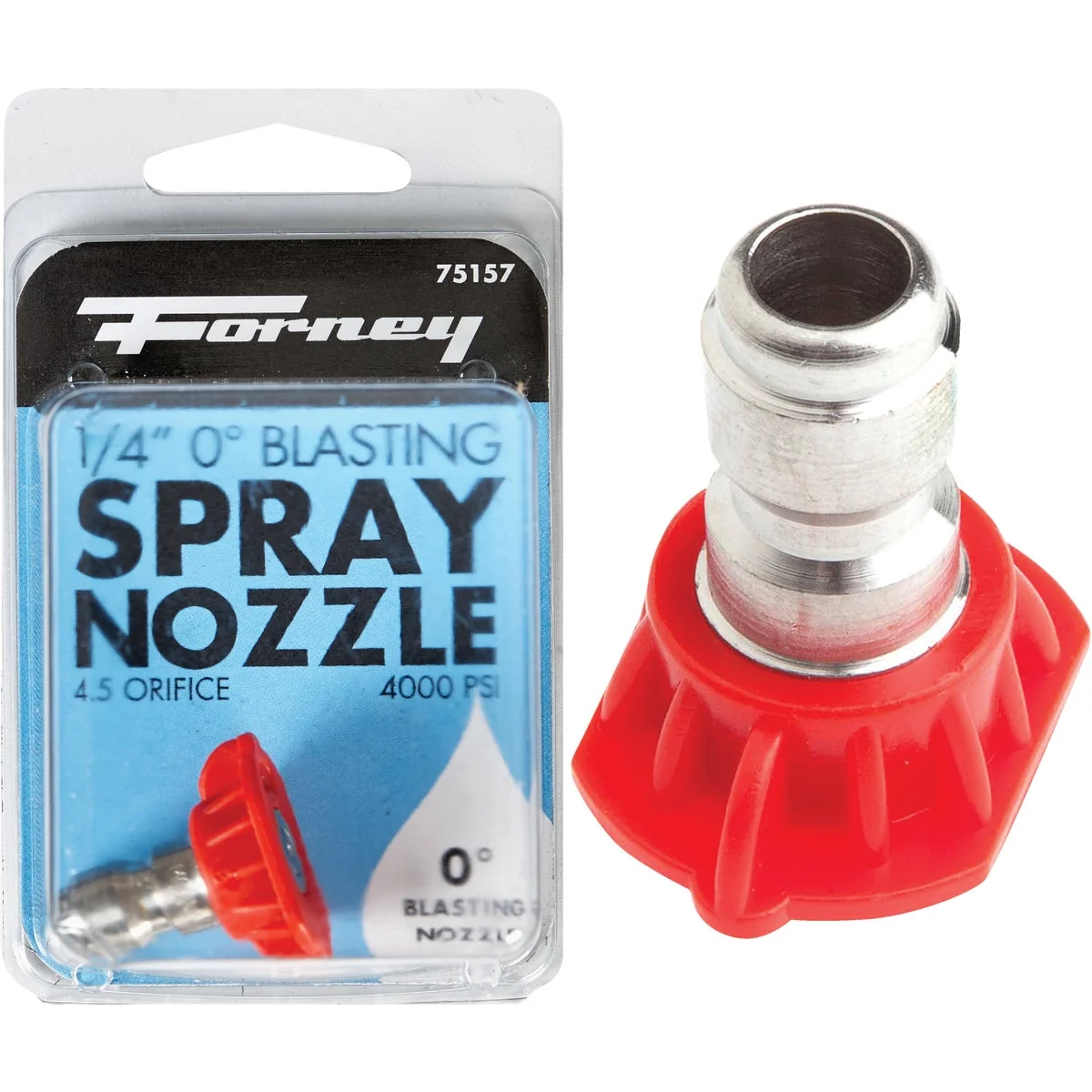 Effective Forney Quick Connect 4.5mm 0 Deg. Red Pressure Washer Spray Tip Dependable