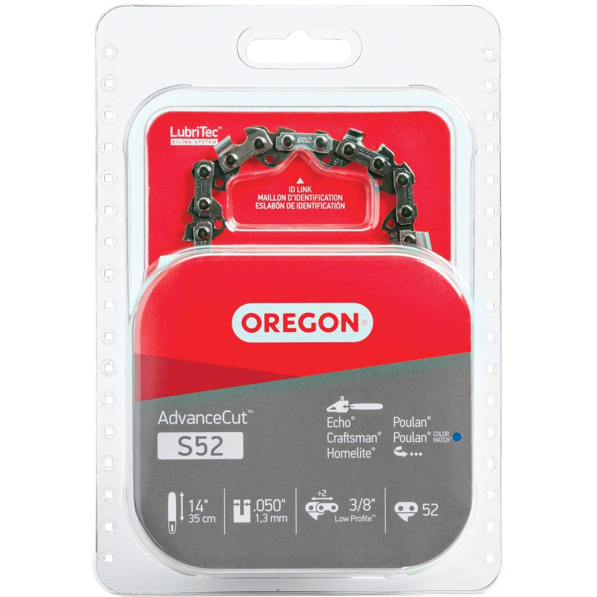 High-Performance Oregon AdvanceCut S52 14 In. Chainsaw Chain Breathable