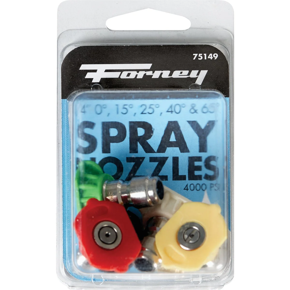 Secure Forney Quick Connect 4.5mm Pressure Washer Spray Tip 5-Pack Soft