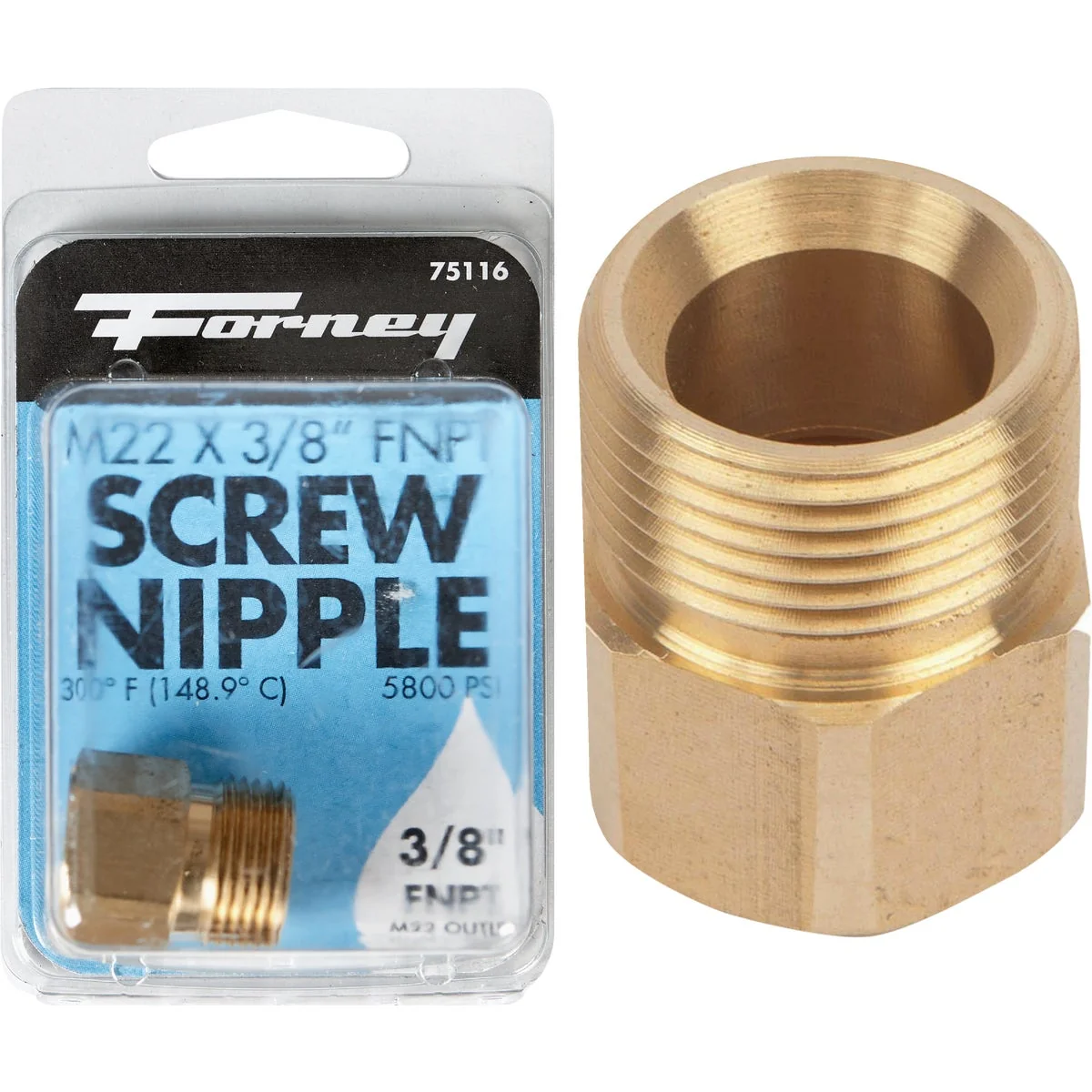Easy-to-Use Forney 3 8 In. Female Pressure Washer Screw Nipple Fast
