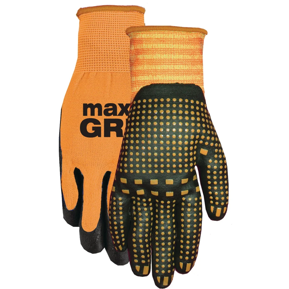 Effective Midwest Quality Glove Max Grip Men's Large Nitrile Coated Glove Selected
