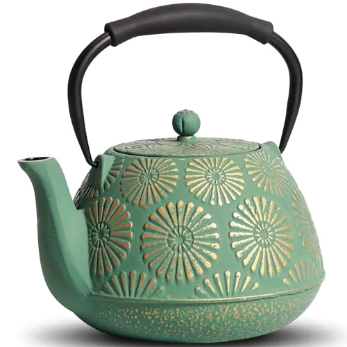 Traditional Cast Iron Teapot Top-Quality