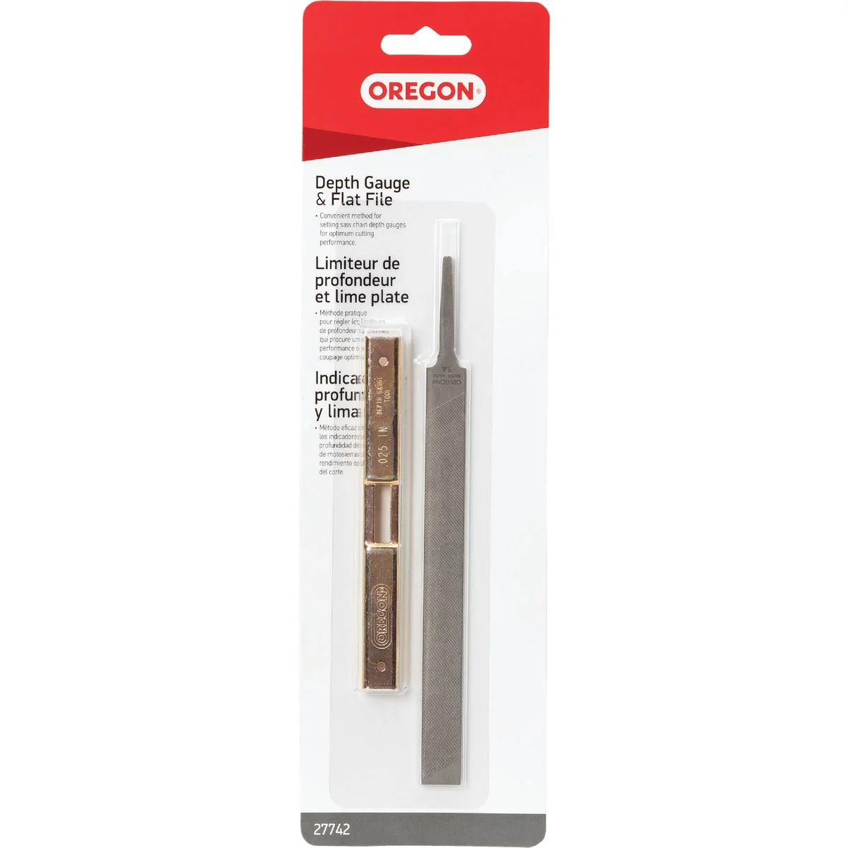 Premium Material Oregon Chainsaw Flat File and Depth Gauge Unique