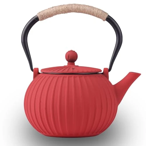 Natural Cast Iron Teapot 40oz Infuser Consistent