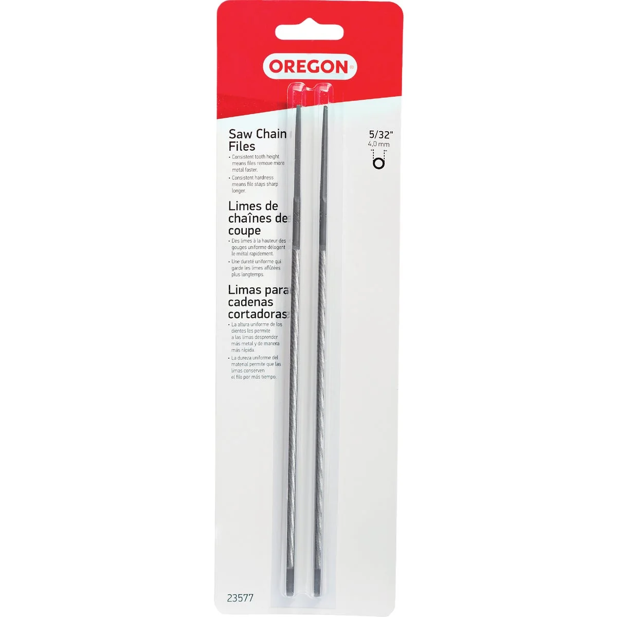 Premium Material Oregon 5 32 In. Saw Chain File 2-Count Premium