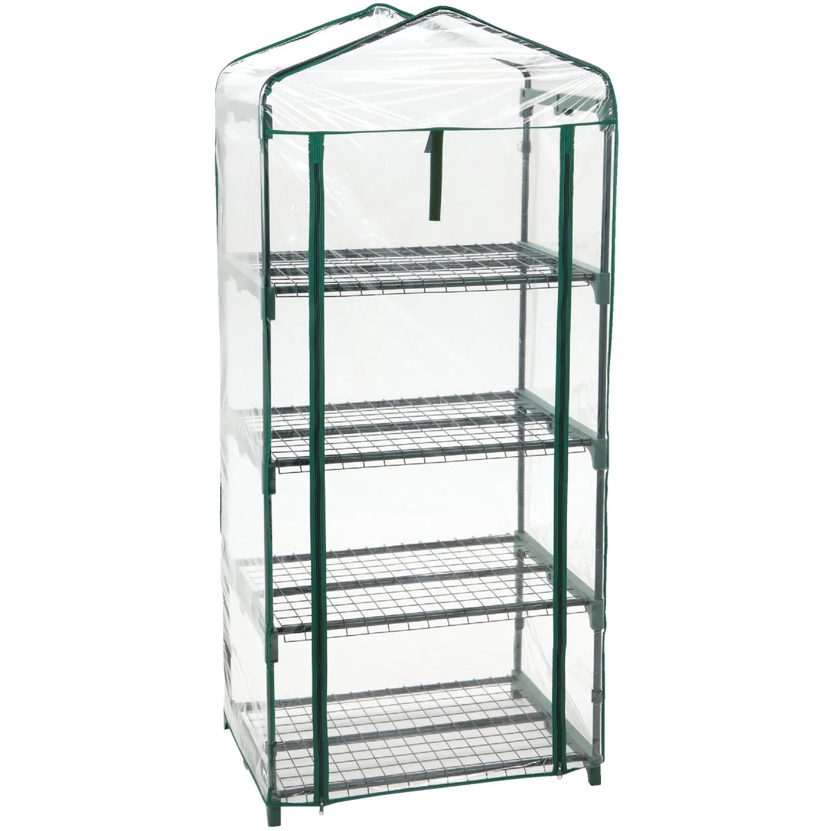 Genuine Garden 27 In. W. x 63 In. H. x 19 In. D. 4-Shelf Greenhouse Authentic