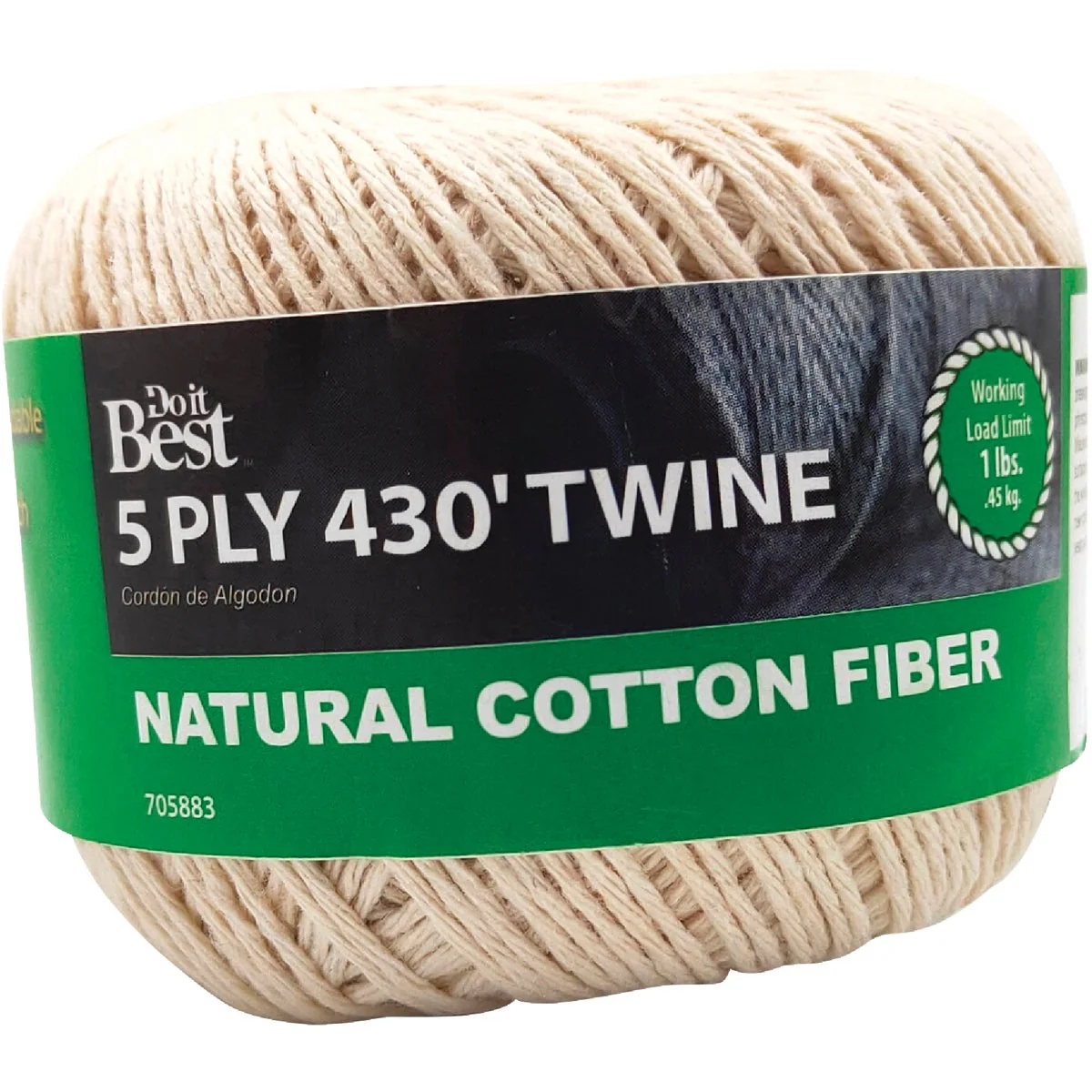 Authentic Do it 5-Ply x 430 Ft. Natural Cotton Twine Smart