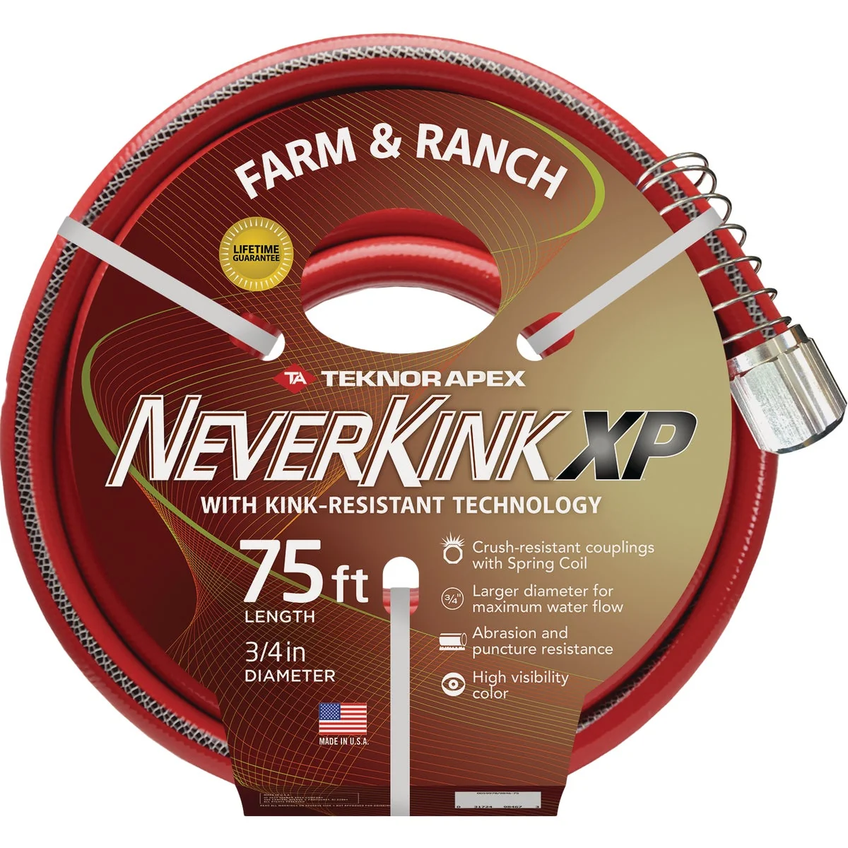 Top-Quality Kink XP 3 4 In. x 75 Ft. Farm Ranch Hose Efficient
