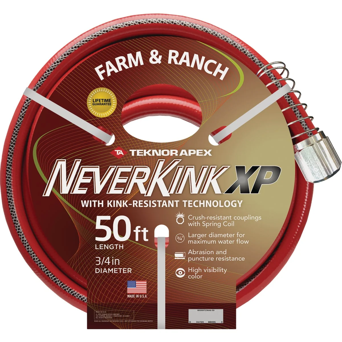 Breathable Kink XP 3 4 In. x 50 Ft. Farm Ranch Hose Pure