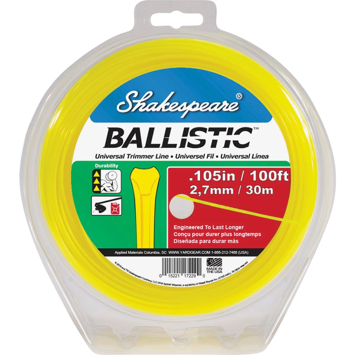 Innovative Shakespeare Ballistic 0.105 In. x 100 Ft. Universal Trimmer Line Next-Generation