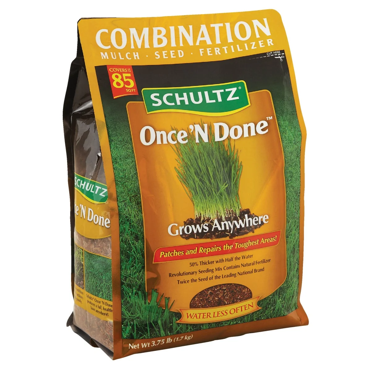 Modern Schultz Once 'N Done 3.75 Lb. 85 Sq. Ft. Coverage Sun Shade Grass Patch Repair Optimized