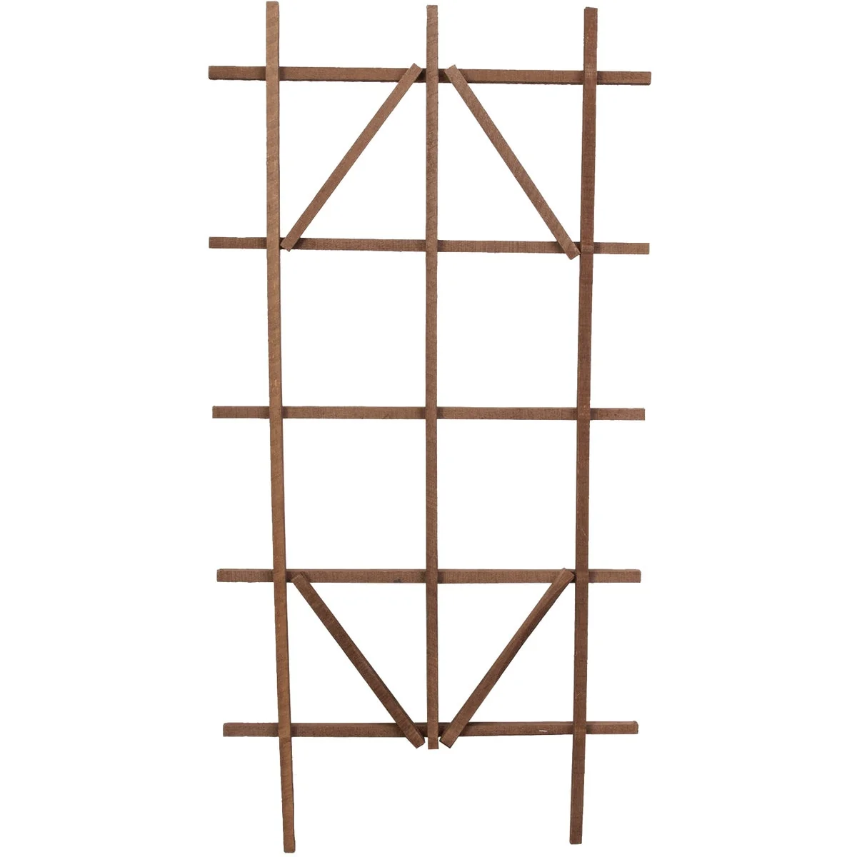 High-Performance Panacea 48 In. Brown Wood Ladder Trellis Modern