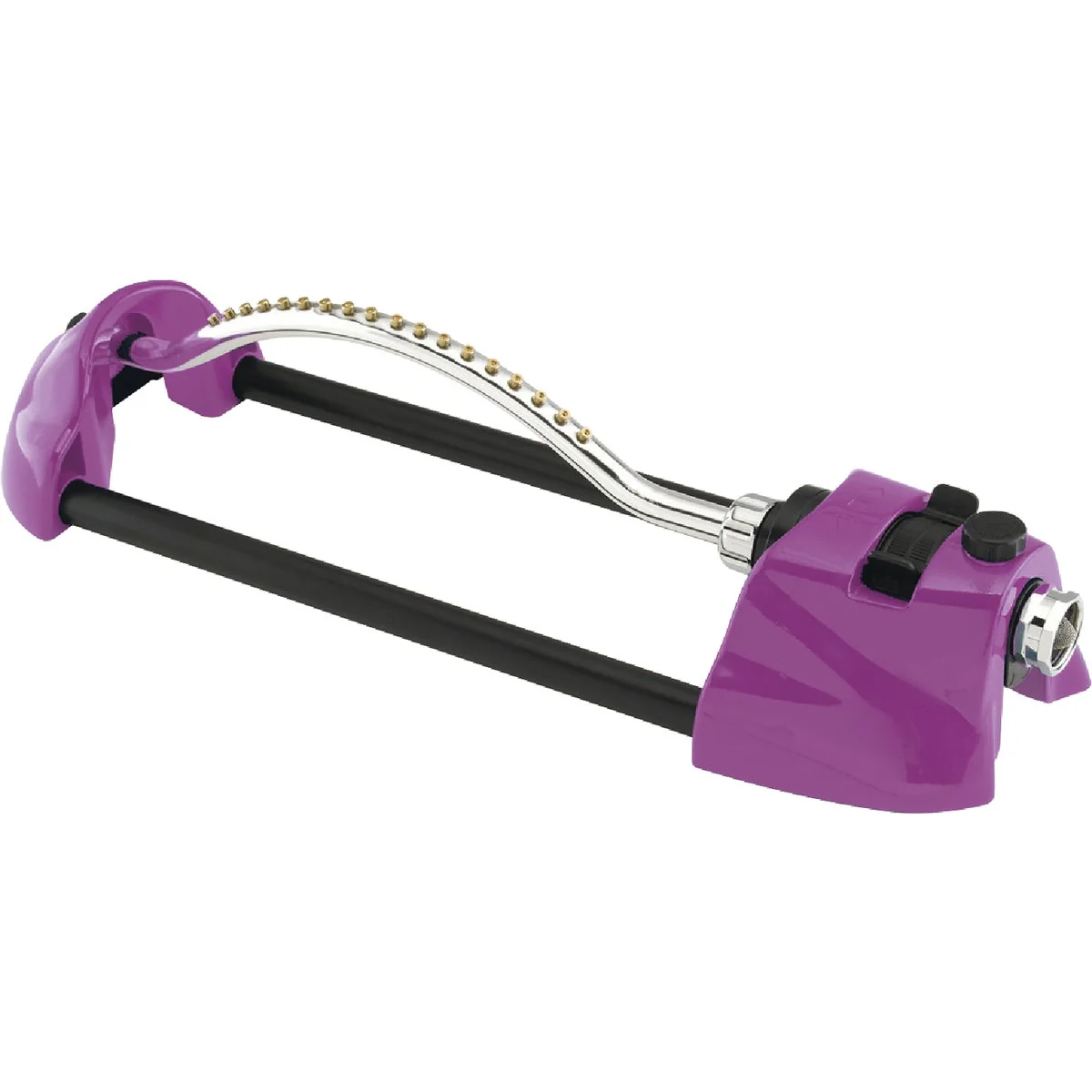 Fashionable Dramm ColorStorm Heavy-Duty Metal 3000 Sq. Ft. Berry Oscillating Sprinkler Stylish