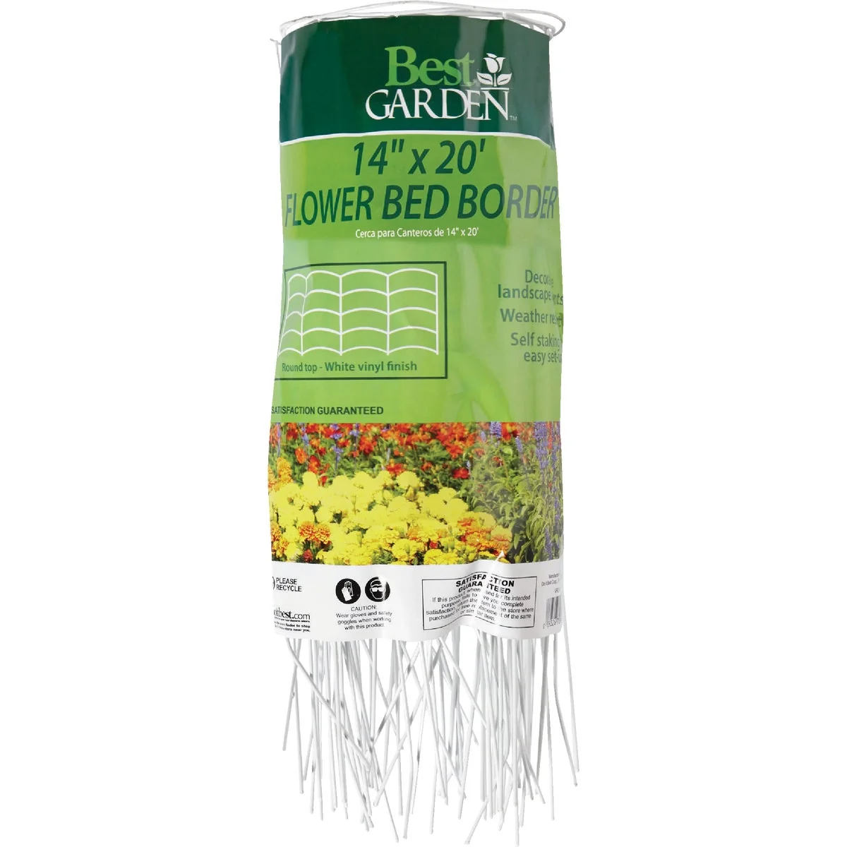 Lightweight Garden 14 In. H x 20 Ft. L Steel Decorative Border Fence Verified