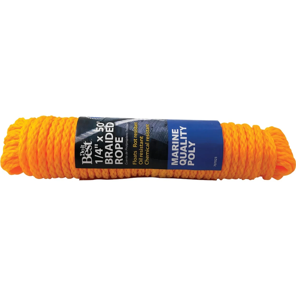 Sustainable Do it 1 4 In. x 50 Ft. Yellow Braided Polypropylene Packaged Rope Minimalist