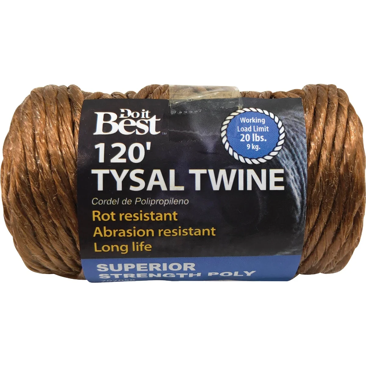 Lightweight Do it 5 64 In. x 120 Ft. Brown Polypropylene Tysal Twine Artisan