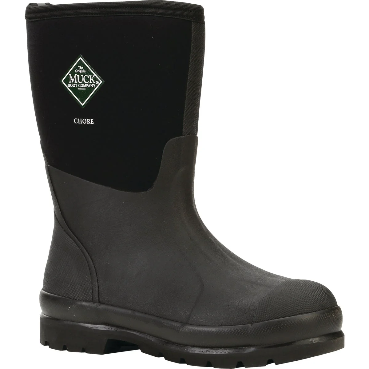 Lightweight Muck Chore Mid Men's Size 8 Black Rubber Work Boot Powerful