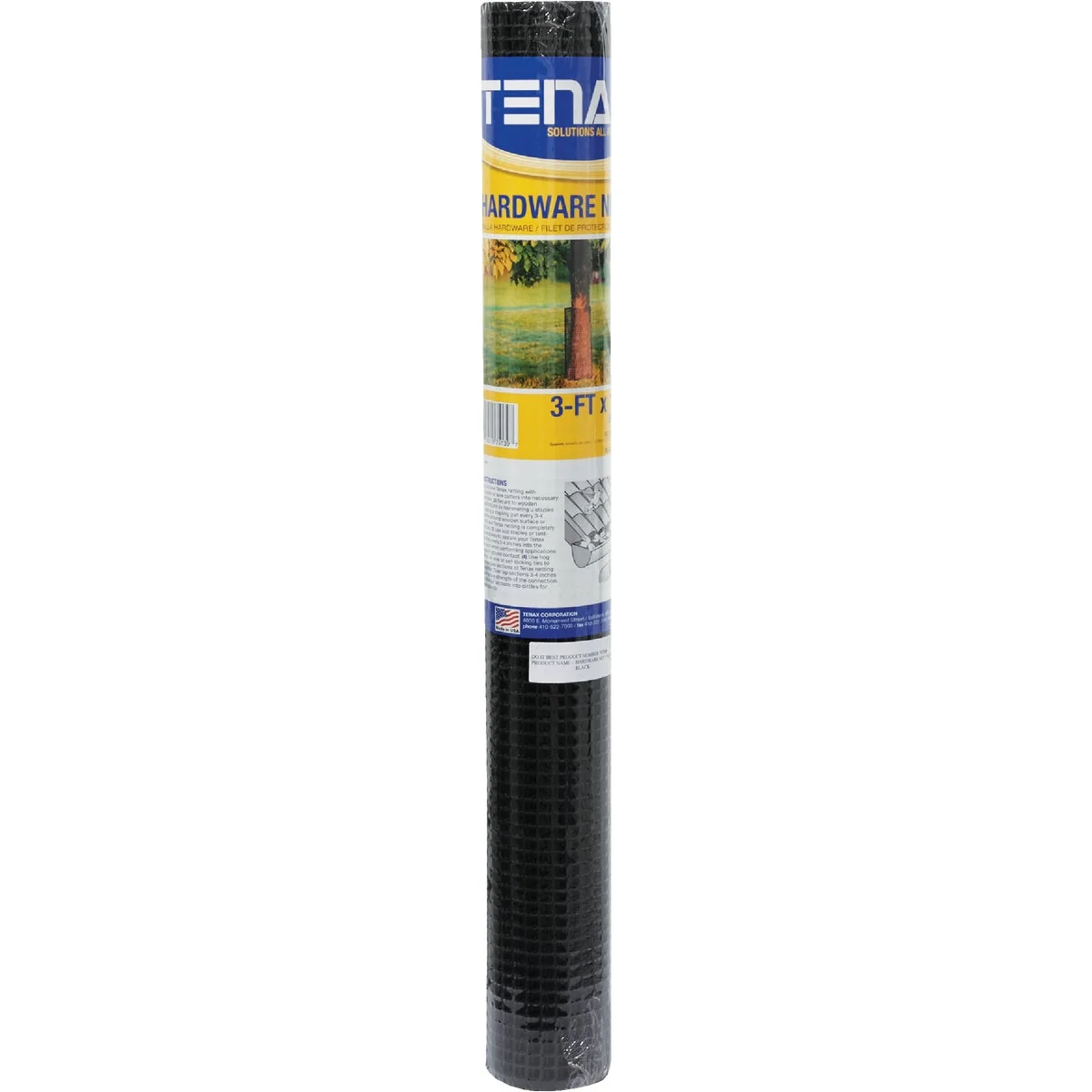 Recyclable Tenax 3 Ft. H. x 15 Ft. L. Plastic Hardware Netting Garden Fence Black Innovative