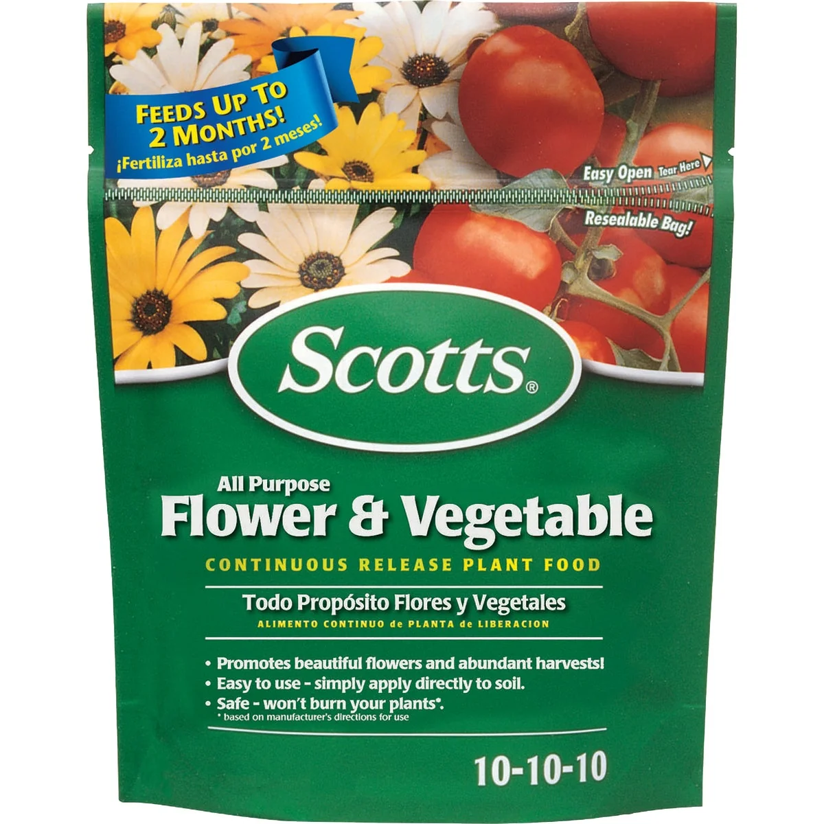 Clean Scotts 3 Lb. 10-10-10 All-Purpose Flower Vegetable Dry Plant Food Certified