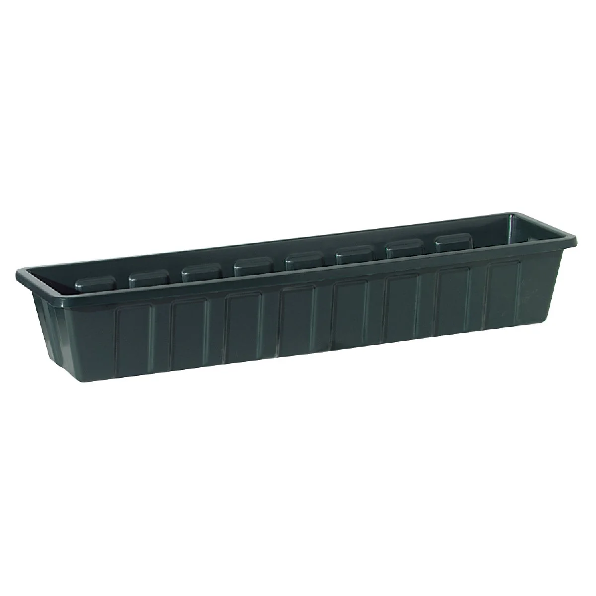 Prestigious Novelty Poly-Pro 18 In. Polypropylene Hunter Green Flower Box Planter Reusable