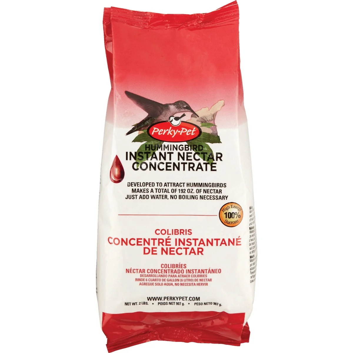 Natural Perky-Pet 2 Lb. Red Powder Concentrate Hummingbird Nectar Luxury