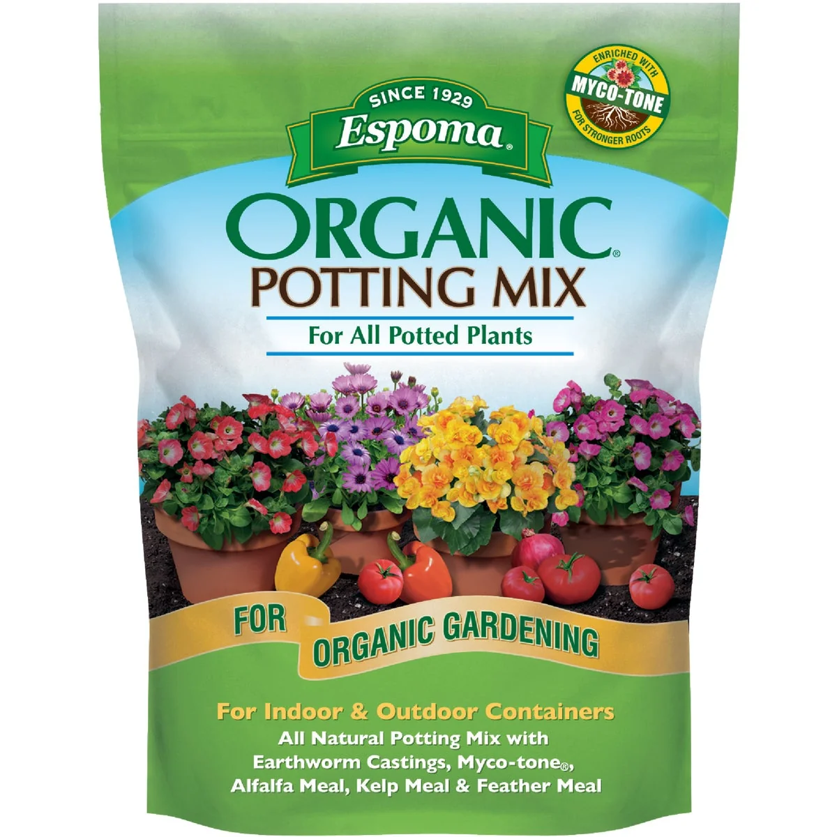 Artisan Espoma Organic 4 Qt. 3-1 2 Lb. Indoor Outdoor Container Plant Potting Mix User-Friendly