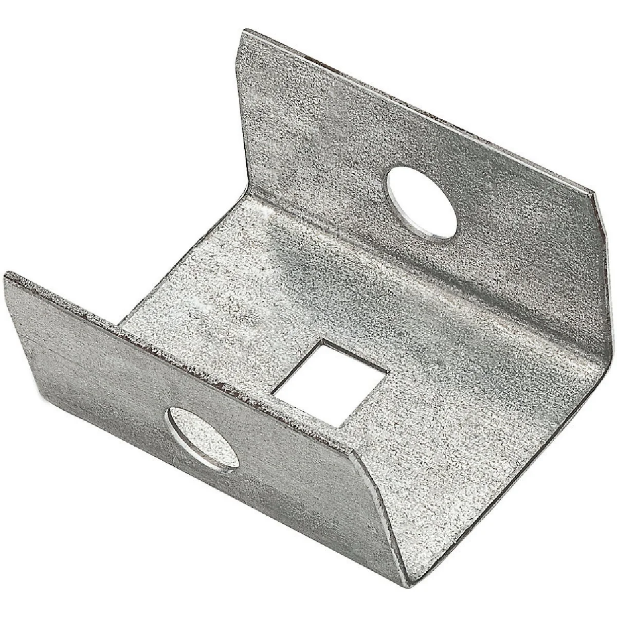 Contemporary National 51ED Galvanized Box Rail Steel Barn Door Rail End Cap Solid