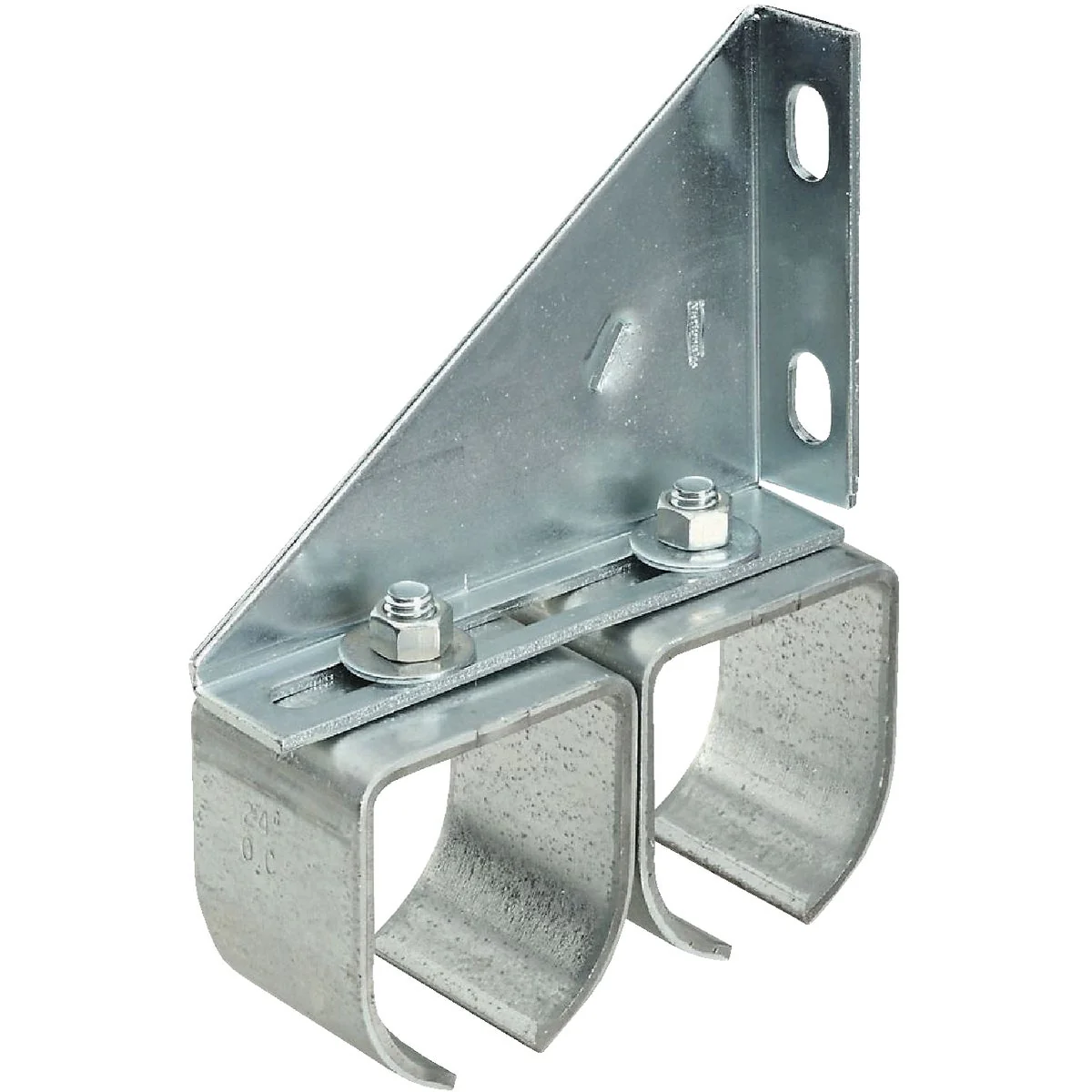 Genuine National 5414 Galvanized Double Round Rail Barn Door Bracket Versatile