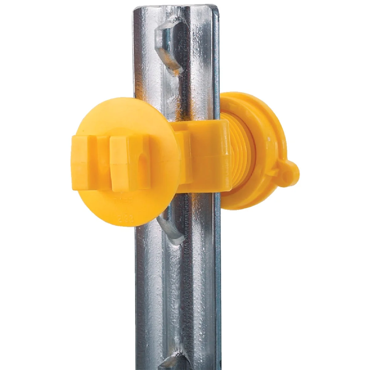 Efficient Dare Screw-On Yellow Polyethylene Electric Fence Insulator 25-Pack Professional