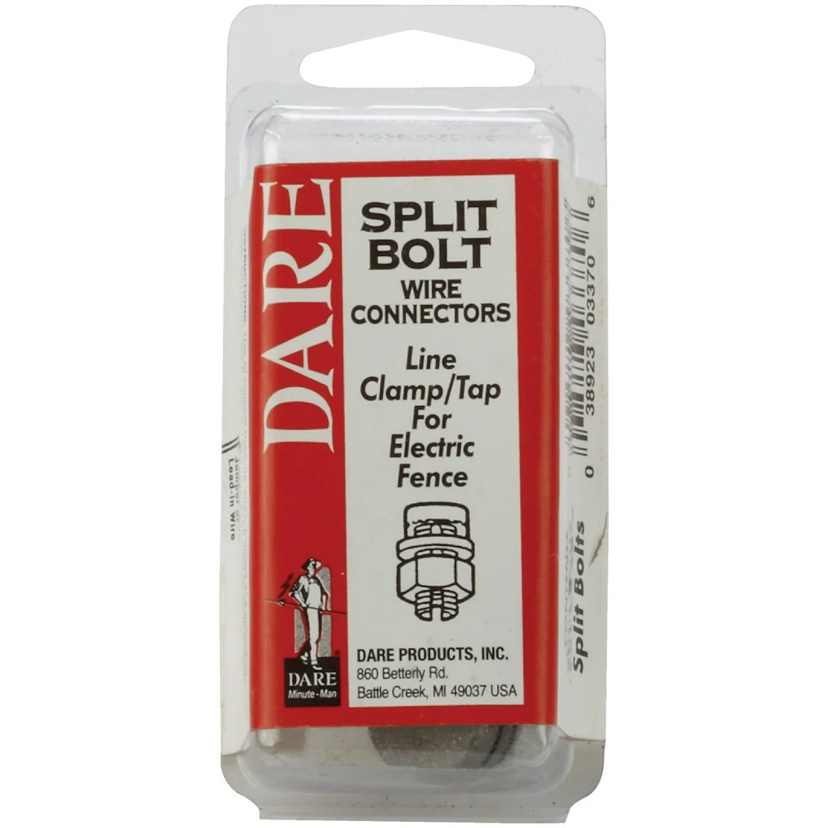 Versatile Dare 3-Piece Die-Cast Zinc Galvanized Steel Split Bolt Electric Fence Tap Breathable
