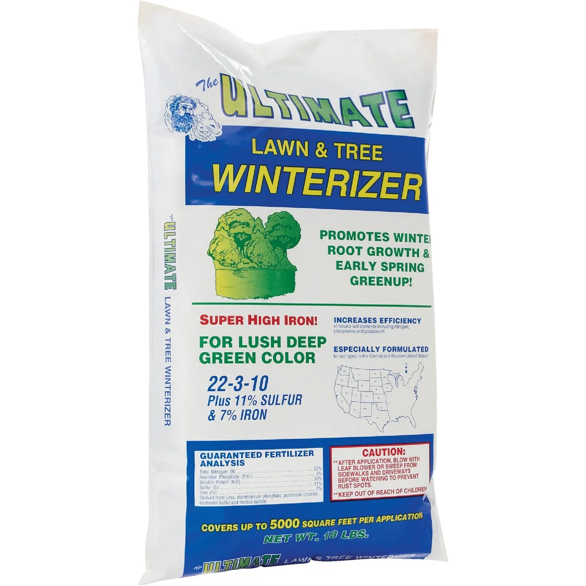 Crafted 18 Lb. 5000 Sq. Ft. 22-3-10 Lawn And Tree Winterizer Fall Fertilizer Traditional