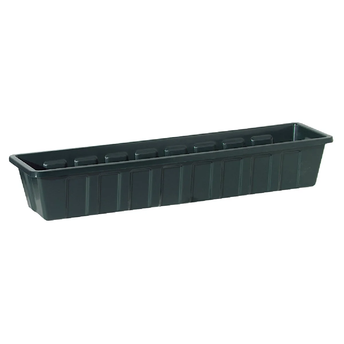 Unique Novelty Poly-Pro 30 In. Polypropylene Hunter Green Flower Box Planter Smart