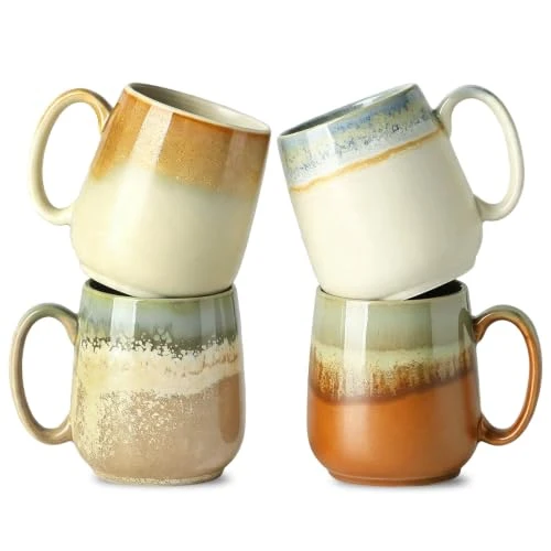 Environmentally Friendly Ceramic Coffee Mugs Set of 4 4 Count Classic