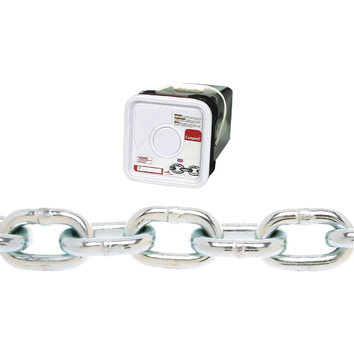 Stylish Campbell 1 4 In. 100 Ft. Zinc-Plated Low-Carbon Steel Coil Chain Recyclable