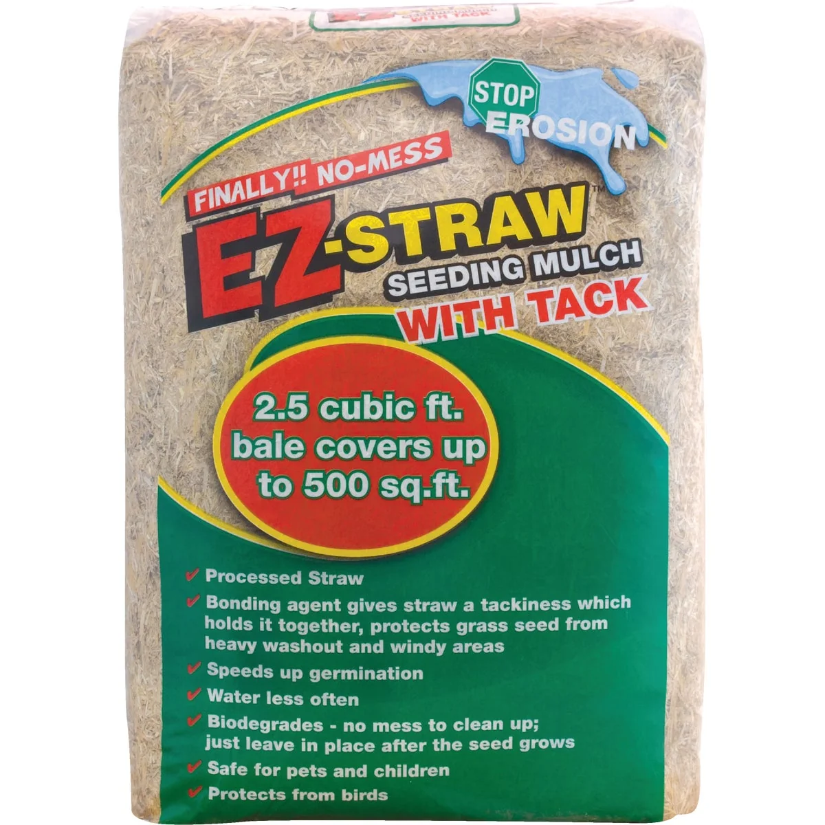 Innovative EZ Straw 2.5 Cu. Ft. Straw Seeding Mulch Crafted