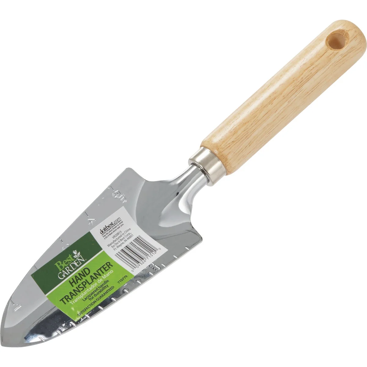 Reusable Garden 13 In. Chrome Hand Transplanter Trowel Official