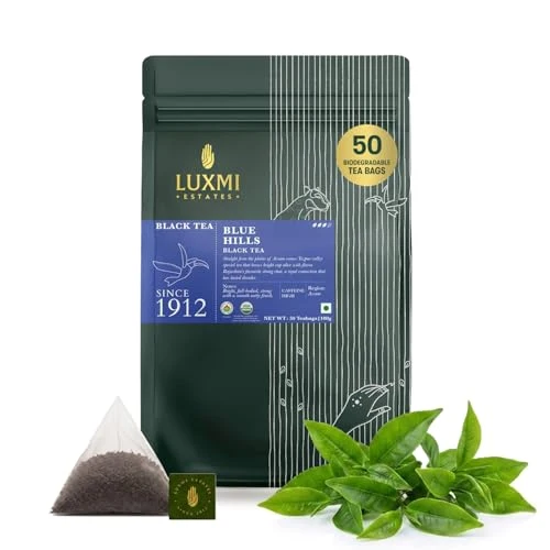 Functional Estates Blue Hills Organic CTC Assam Black Tea 50 Count User-Friendly