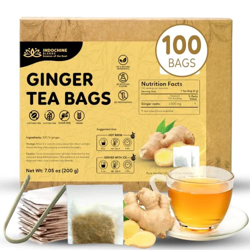 Efficient 100 Ginger Tea Bags 100 Count Easy-to-Use