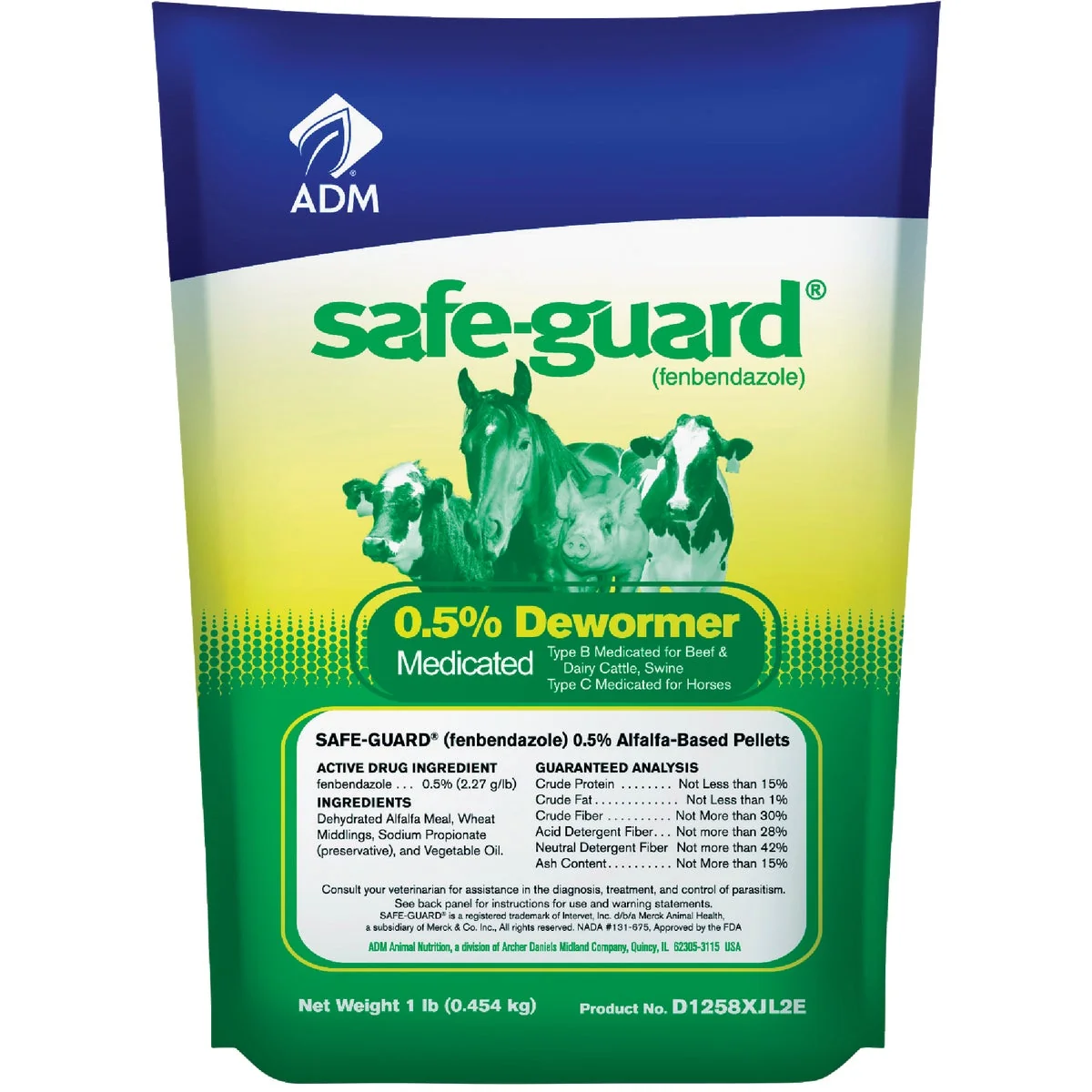 Expertly Made ADM Safe-Guard 1 Lb. Multi-Species Dewormer Flexible